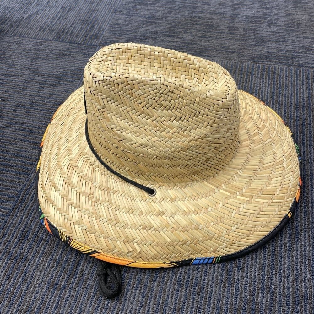 NWOT Maui Men's Straw Sun Bucket Hat Hawaiian Tropical i172 - Picture 6 of 9